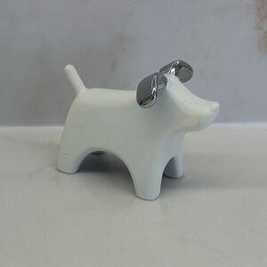 Discontinued Umbra White and Silver Dog Ring Holder